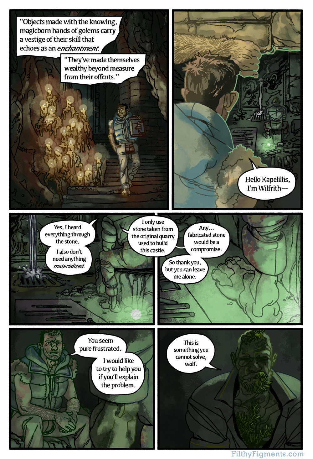 Wilfrith and the Golem Stonemason